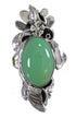 Silver And Turquoise Jewelry Flower Ring Size 6-1/2 YX73757